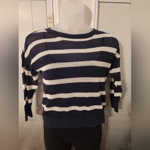 MIDWEEK MARKDOWN.....Tommy Hilfiger Masters Stripe Nautical Open Knit Sweater